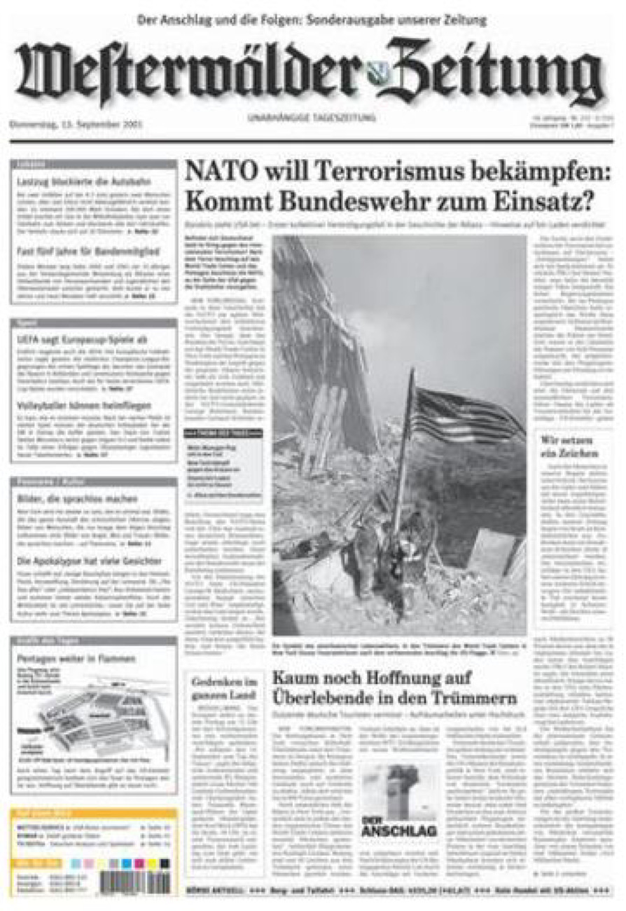 Westerwälder Zeitung vom Donnerstag, 13.09.2001