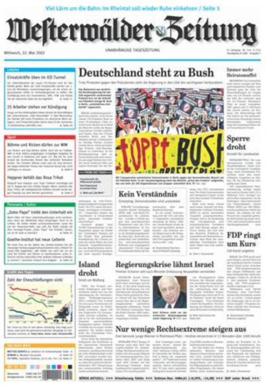Westerwälder Zeitung vom Mittwoch, 22.05.2002
