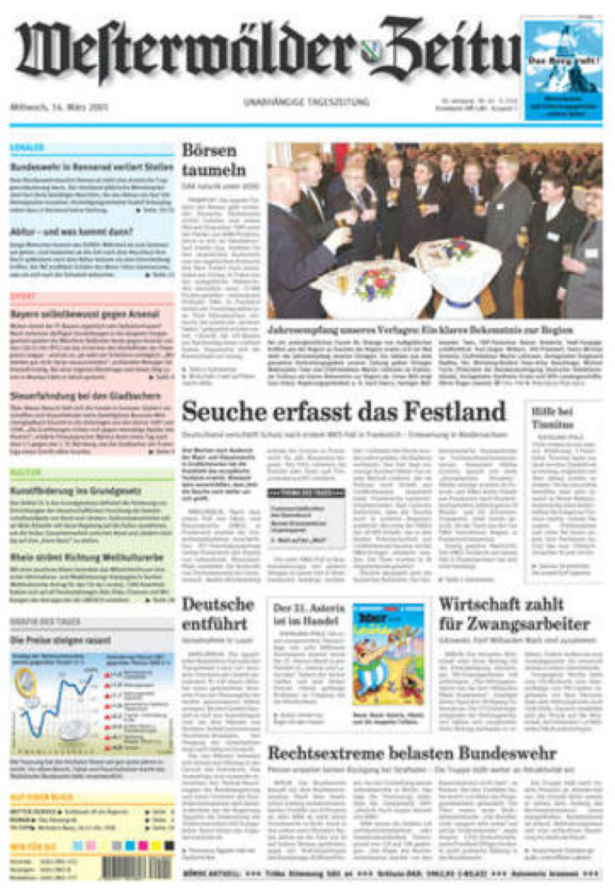 Westerwälder Zeitung vom Mittwoch, 14.03.2001