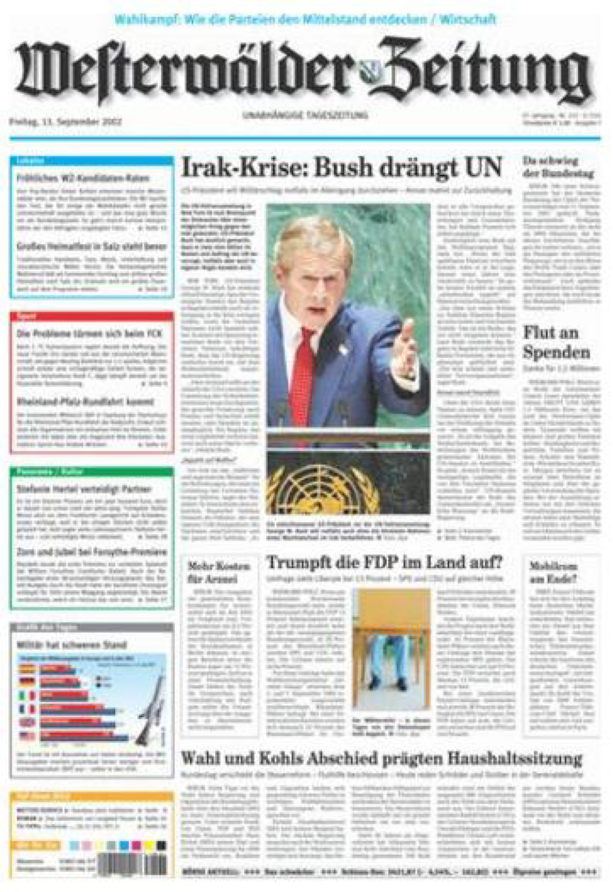 Westerwälder Zeitung vom Freitag, 13.09.2002