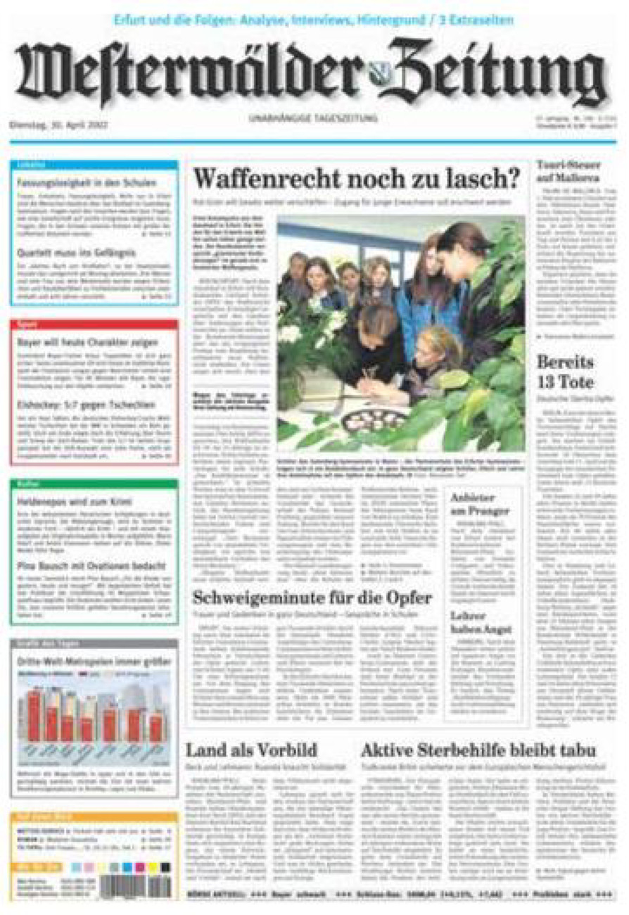 Westerwälder Zeitung vom Dienstag, 30.04.2002
