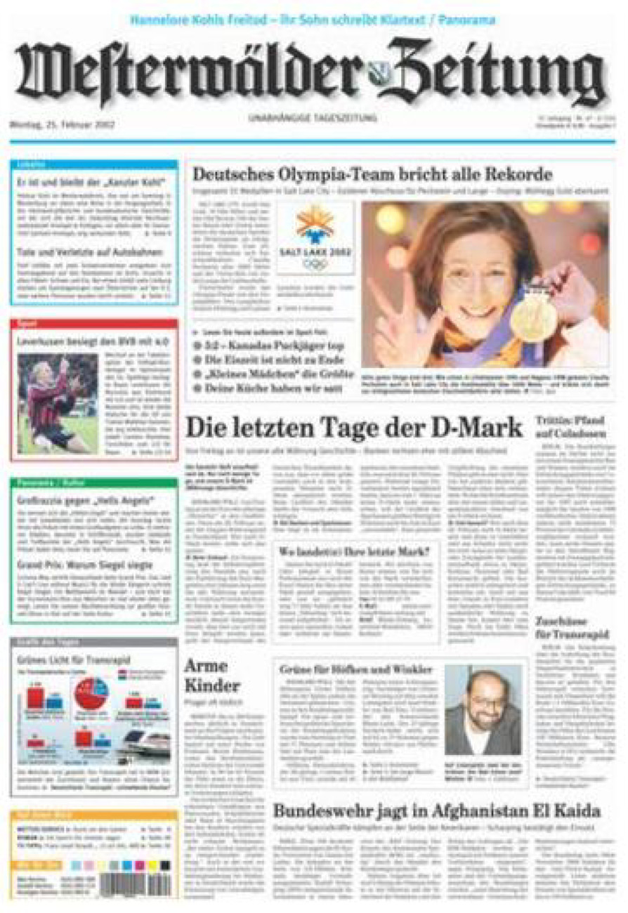Westerwälder Zeitung vom Montag, 25.02.2002