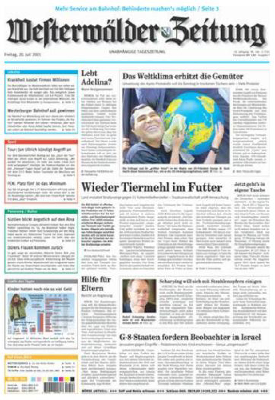 Westerwälder Zeitung vom Freitag, 20.07.2001