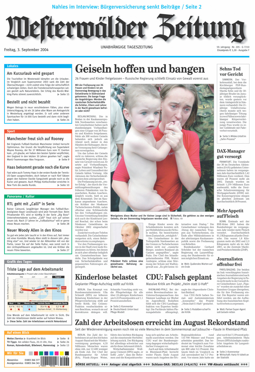 Westerwälder Zeitung vom Freitag, 03.09.2004