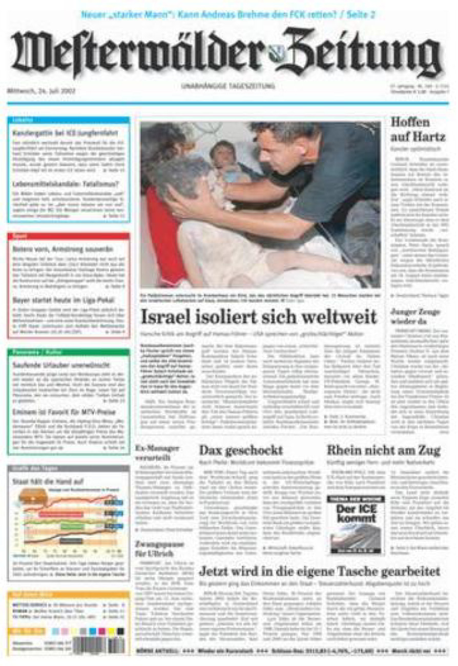 Westerwälder Zeitung vom Mittwoch, 24.07.2002
