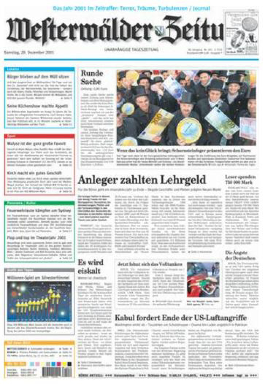 Westerwälder Zeitung vom Samstag, 29.12.2001