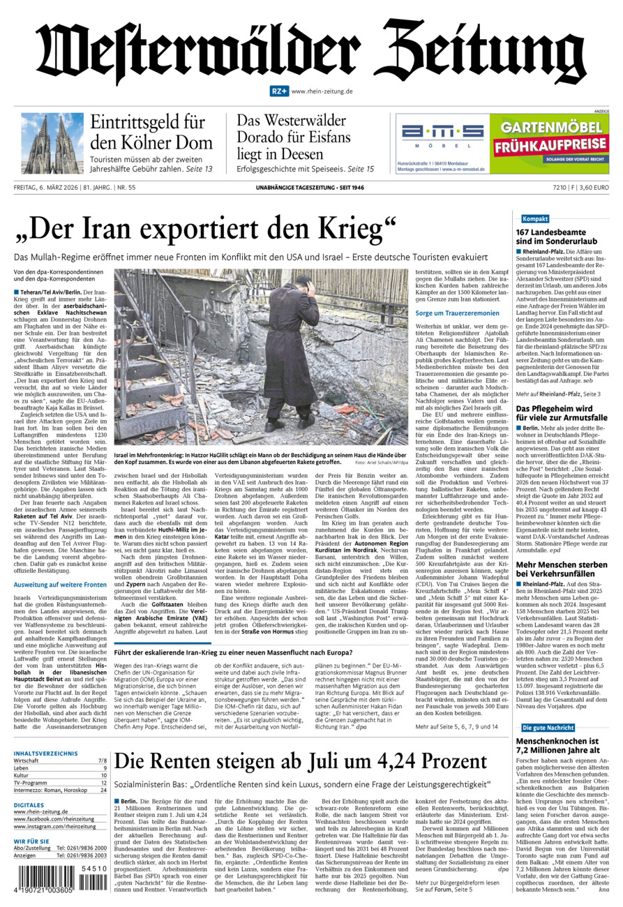Westerwälder Zeitung vom Freitag, 06.03.2026
