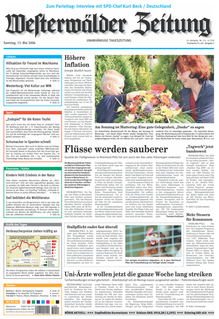 Westerwälder Zeitung vom Samstag, 13.05.2006