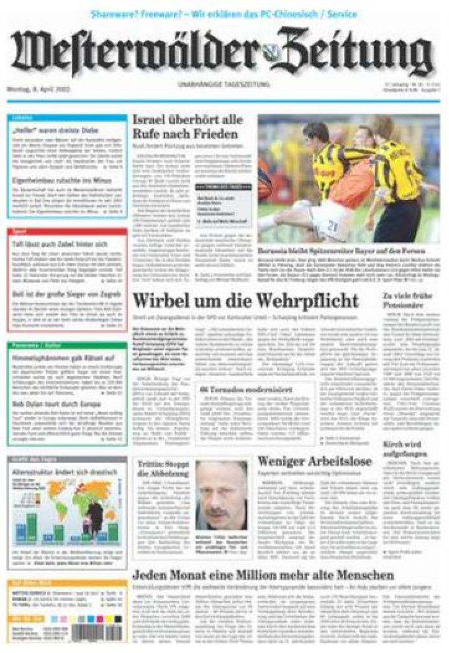 Westerwälder Zeitung vom Montag, 08.04.2002
