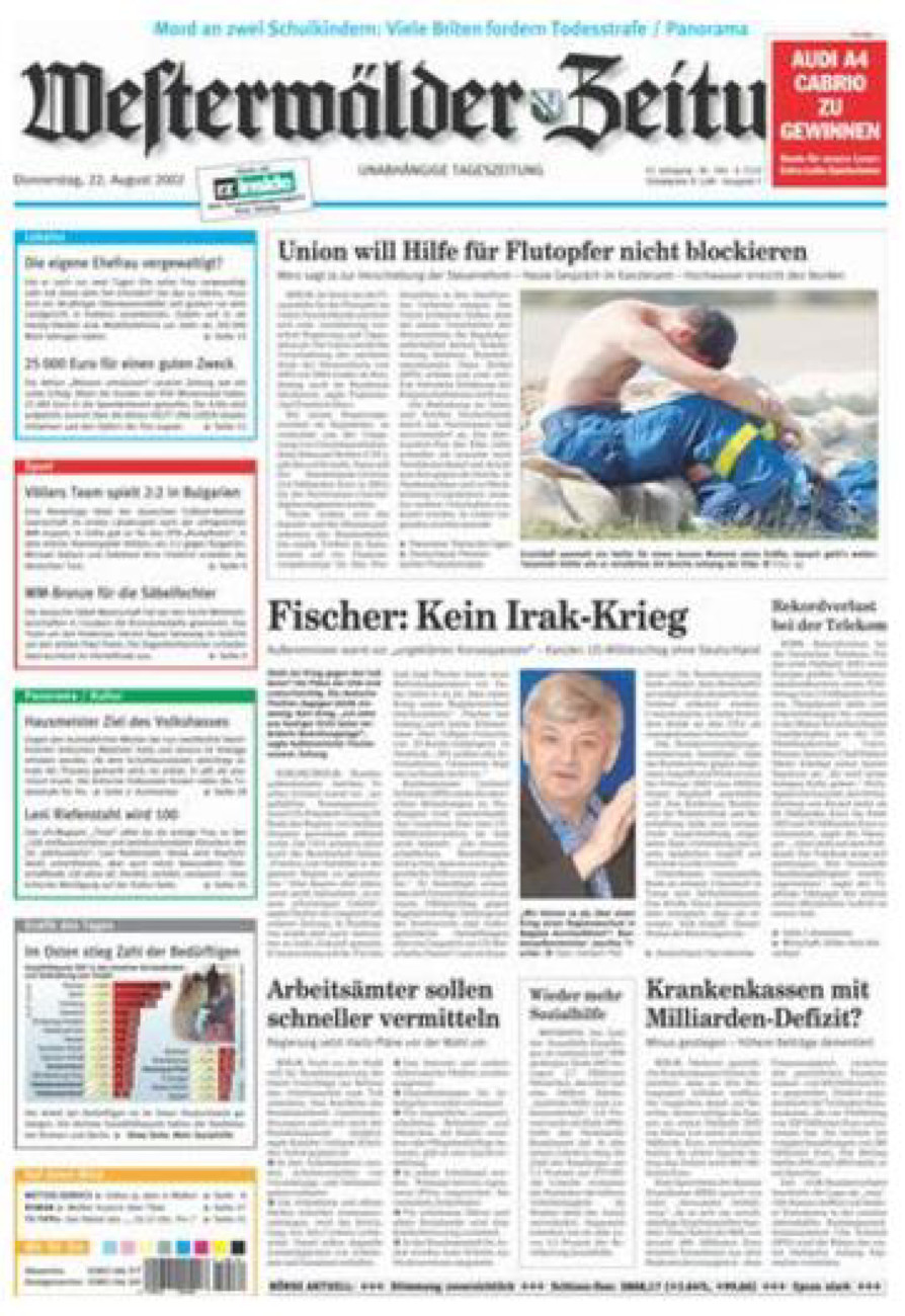 Westerwälder Zeitung vom Donnerstag, 22.08.2002