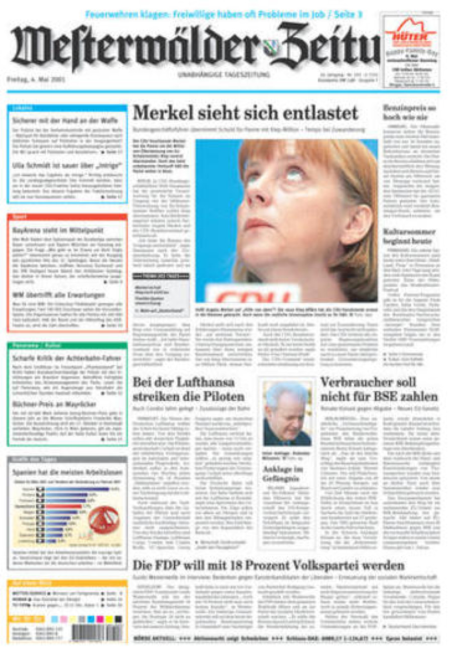 Westerwälder Zeitung vom Freitag, 04.05.2001