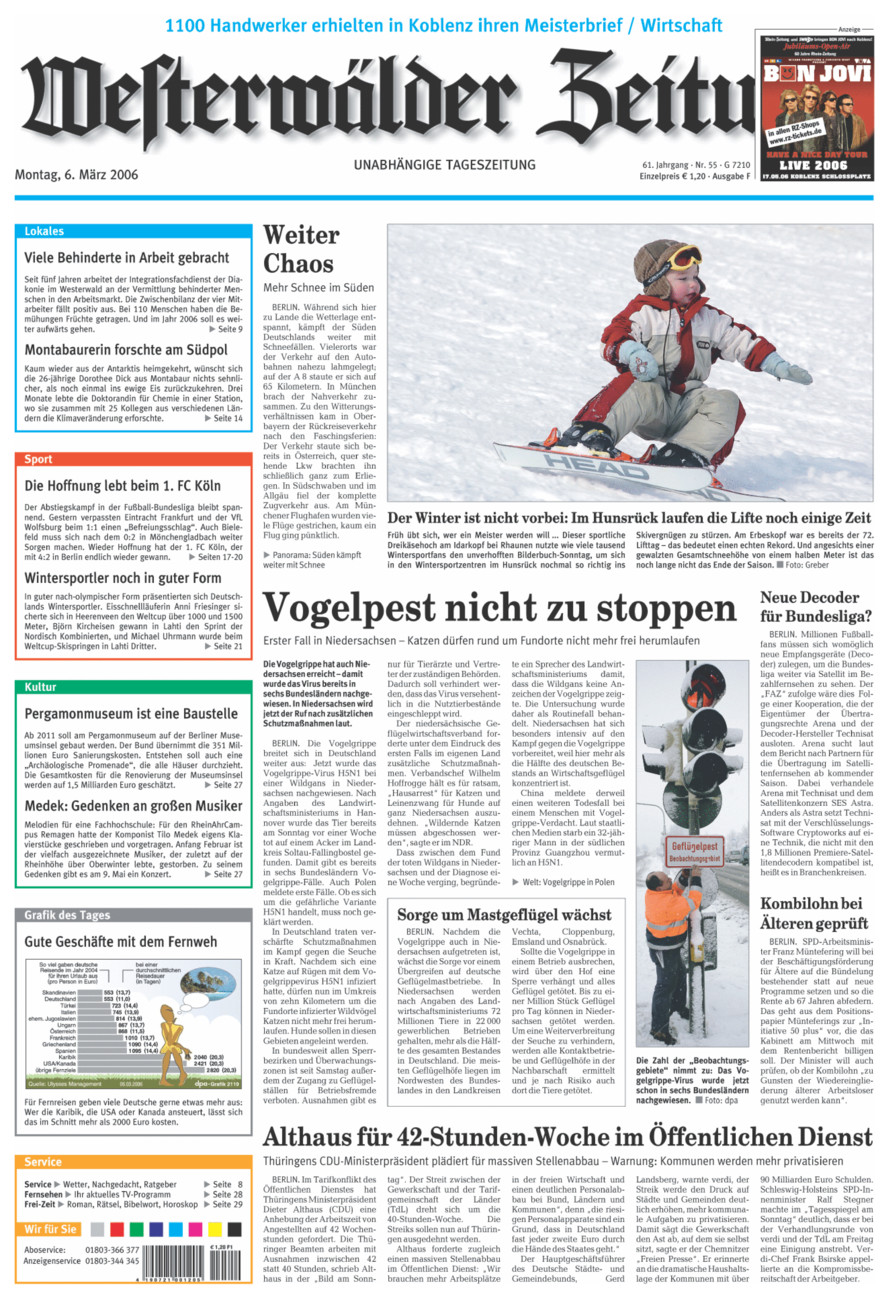 Westerwälder Zeitung vom Montag, 06.03.2006