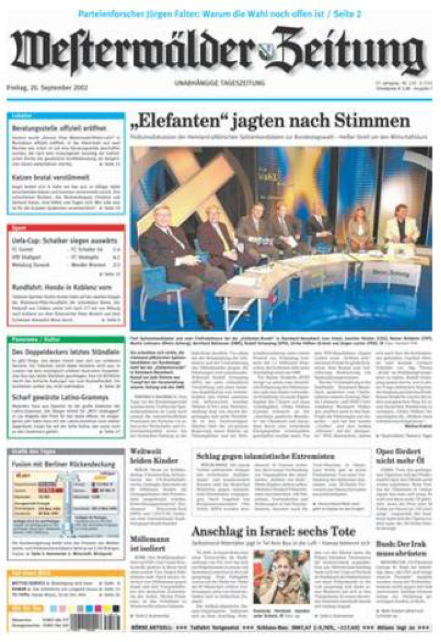 Westerwälder Zeitung vom Freitag, 20.09.2002