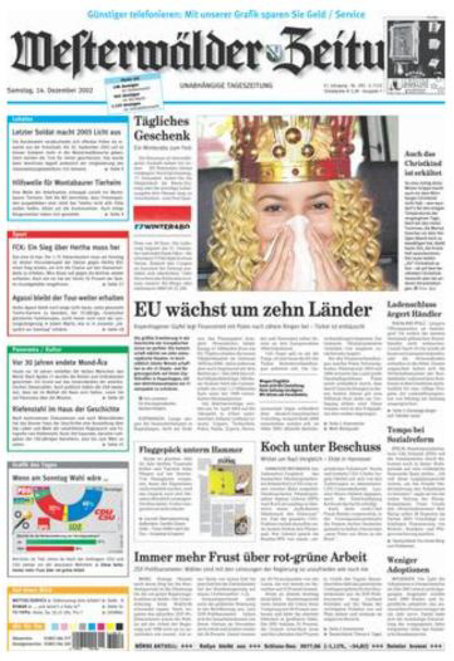 Westerwälder Zeitung vom Samstag, 14.12.2002