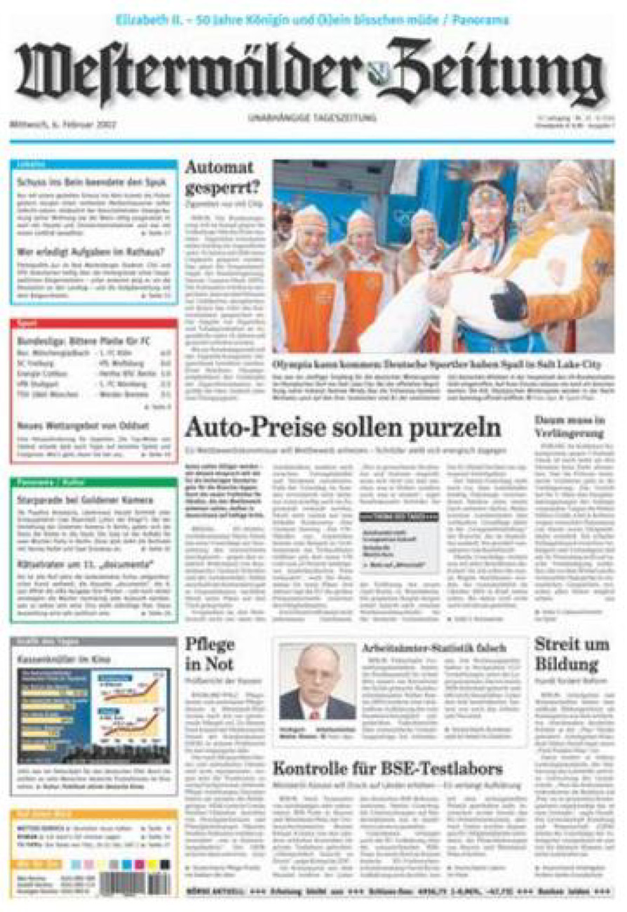 Westerwälder Zeitung vom Mittwoch, 06.02.2002