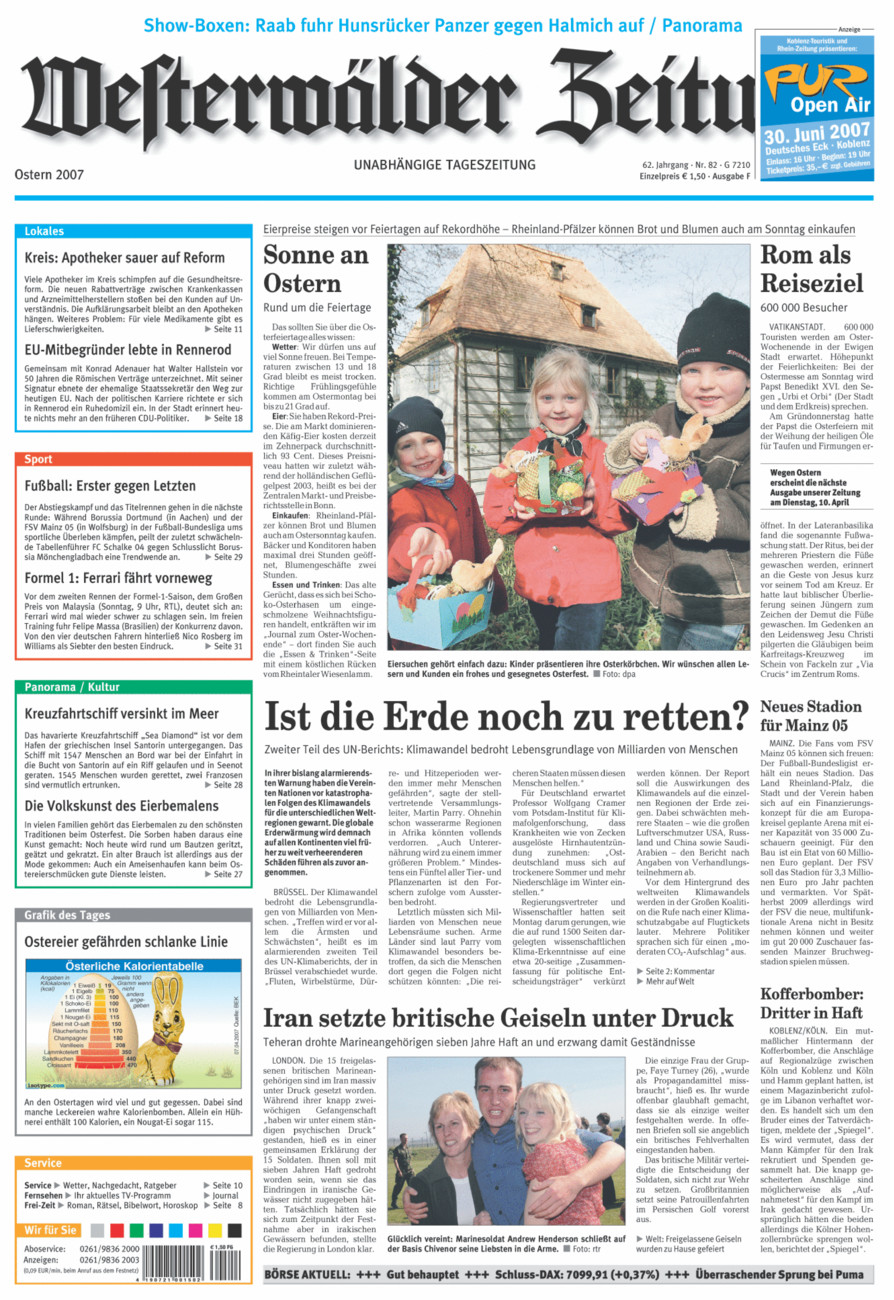 Westerwälder Zeitung vom Samstag, 07.04.2007