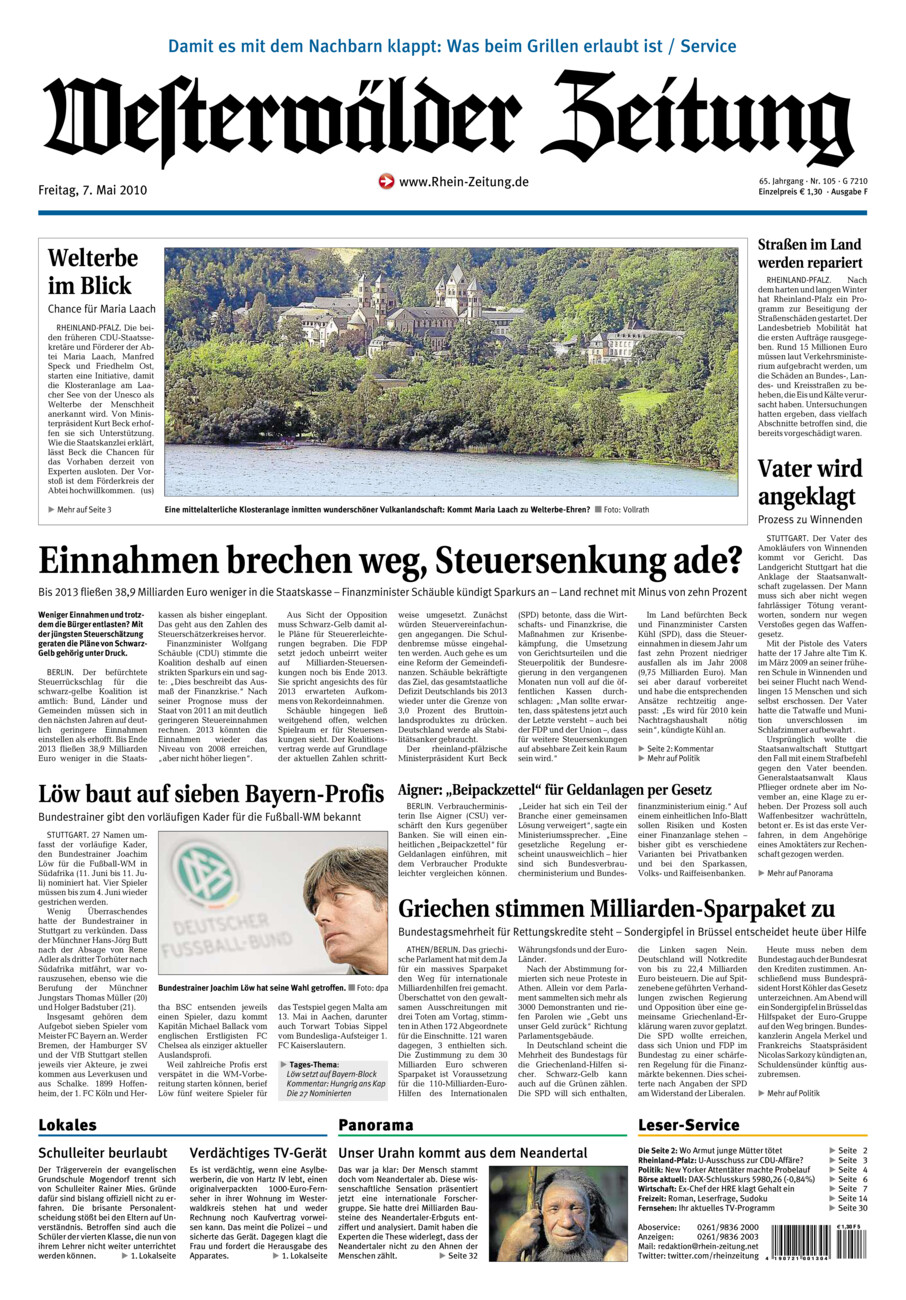 Westerwälder Zeitung vom Freitag, 07.05.2010