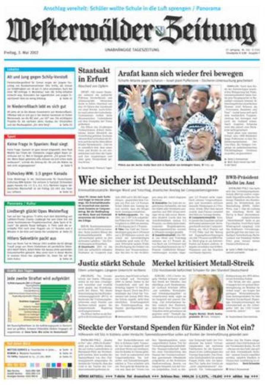 Westerwälder Zeitung vom Freitag, 03.05.2002