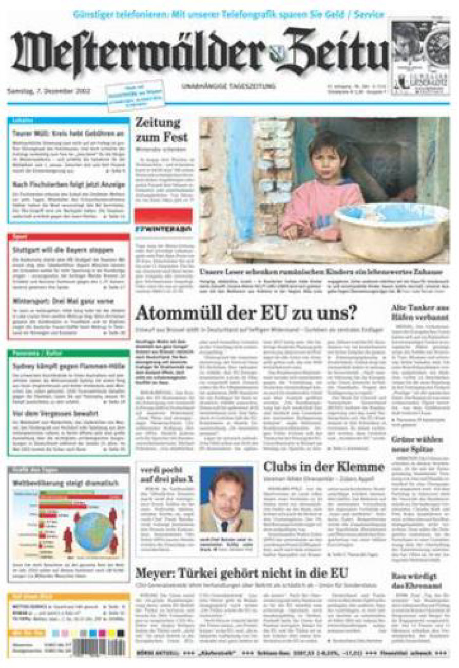 Westerwälder Zeitung vom Samstag, 07.12.2002