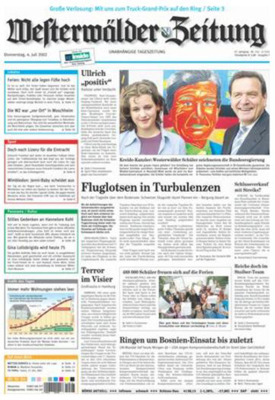 Westerwälder Zeitung vom Donnerstag, 04.07.2002