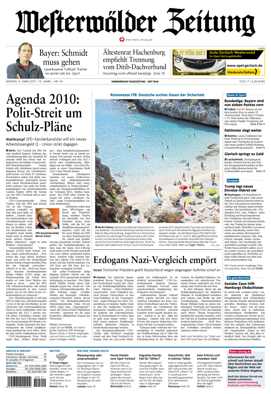 Westerwälder Zeitung vom Montag, 06.03.2017