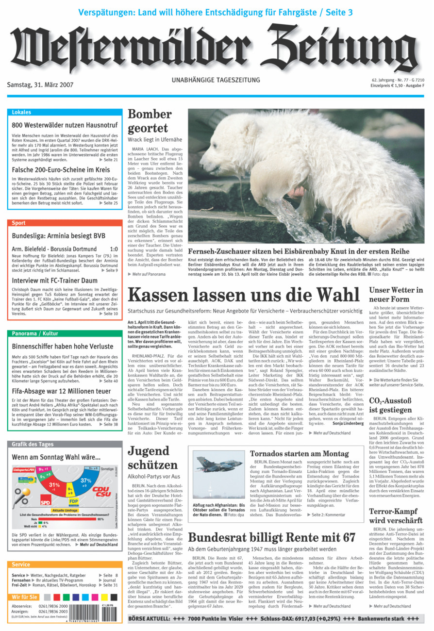 Westerwälder Zeitung vom Samstag, 31.03.2007