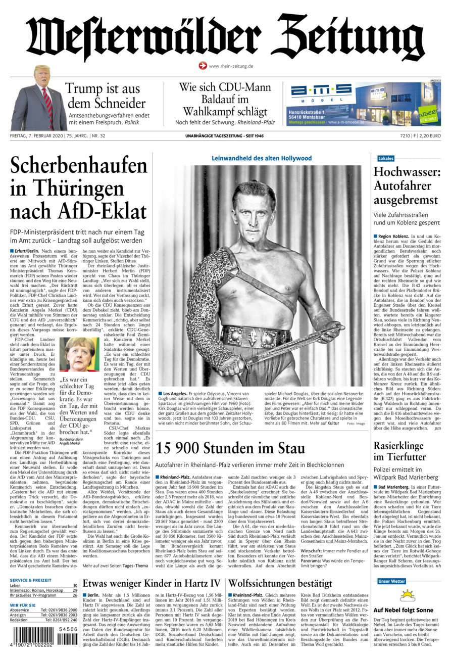 Westerwälder Zeitung vom Freitag, 07.02.2020