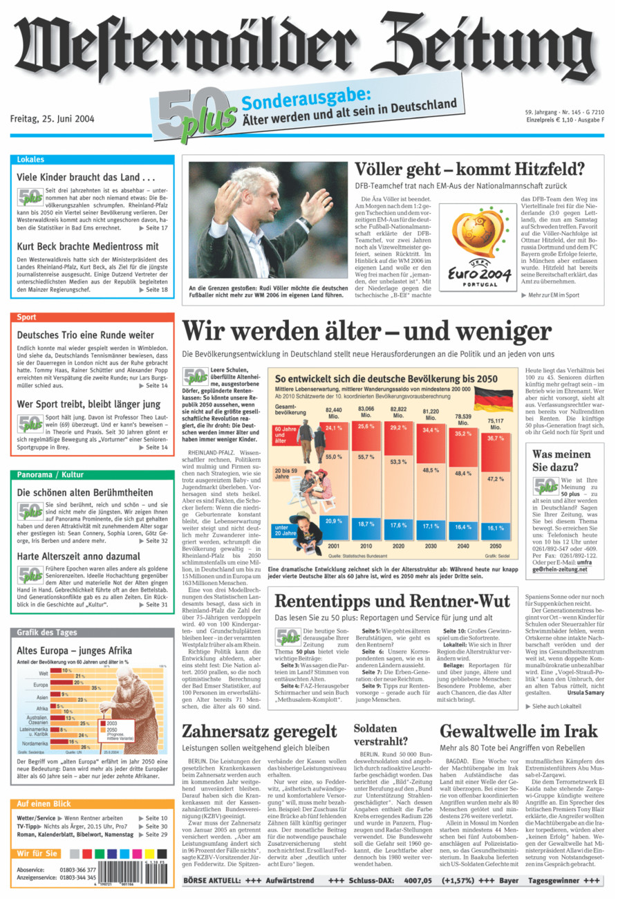 Westerwälder Zeitung vom Freitag, 25.06.2004