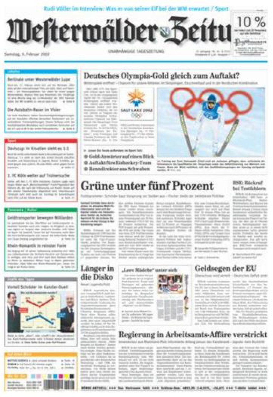 Westerwälder Zeitung vom Samstag, 09.02.2002