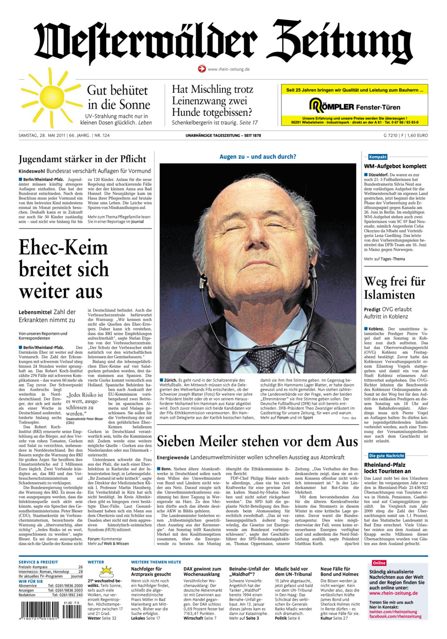 Westerwälder Zeitung vom Samstag, 28.05.2011