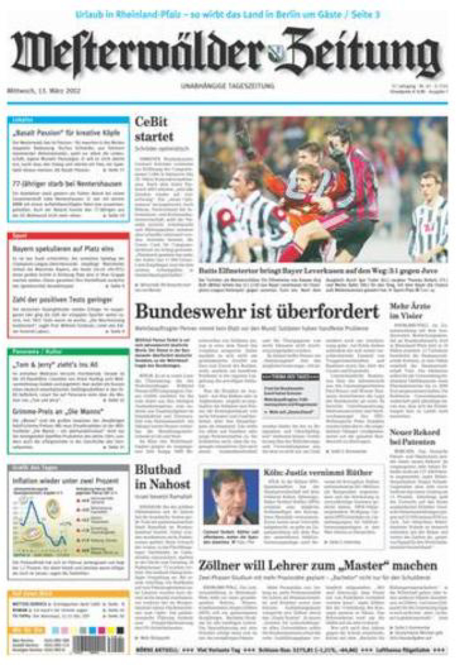 Westerwälder Zeitung vom Mittwoch, 13.03.2002