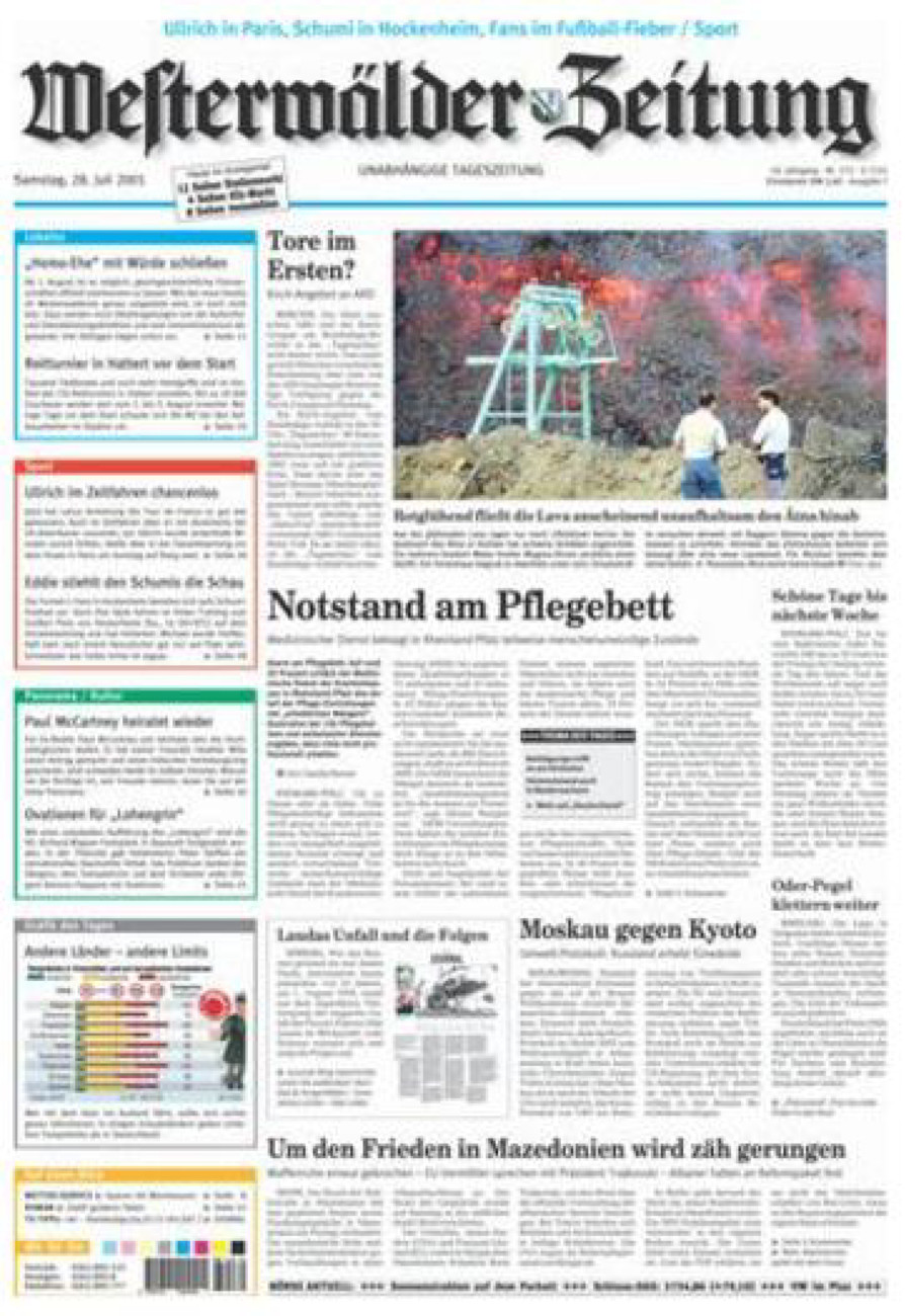 Westerwälder Zeitung vom Samstag, 28.07.2001