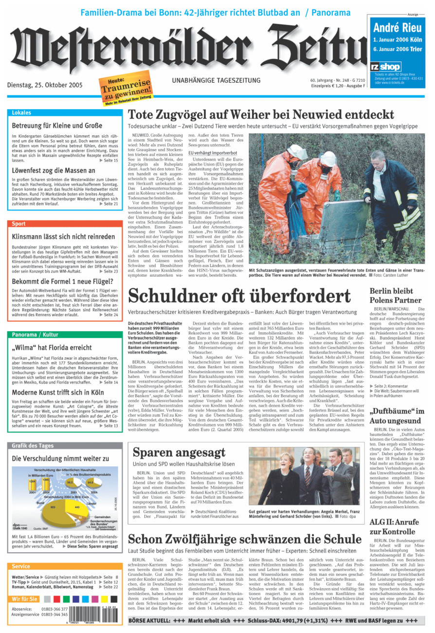 Westerwälder Zeitung vom Dienstag, 25.10.2005