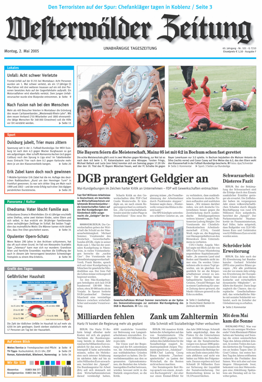 Westerwälder Zeitung vom Montag, 02.05.2005