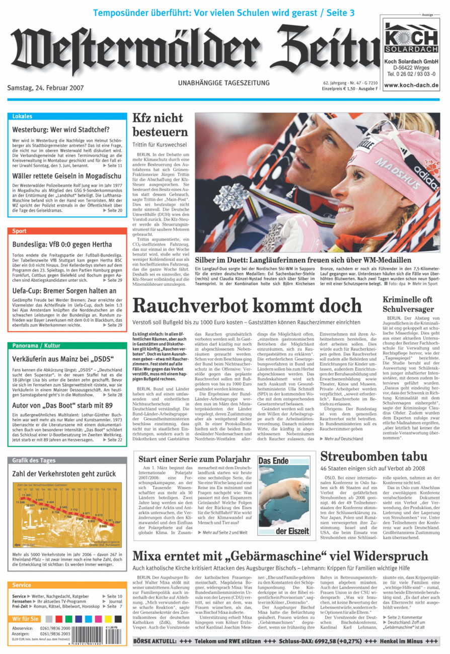 Westerwälder Zeitung vom Samstag, 24.02.2007
