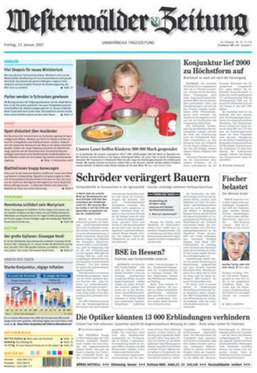 Westerwälder Zeitung vom Freitag, 12.01.2001