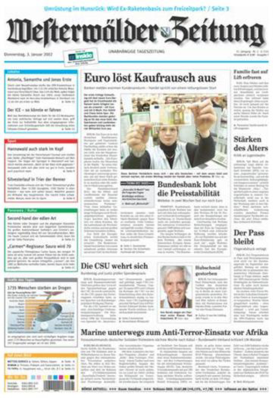 Westerwälder Zeitung vom Donnerstag, 03.01.2002