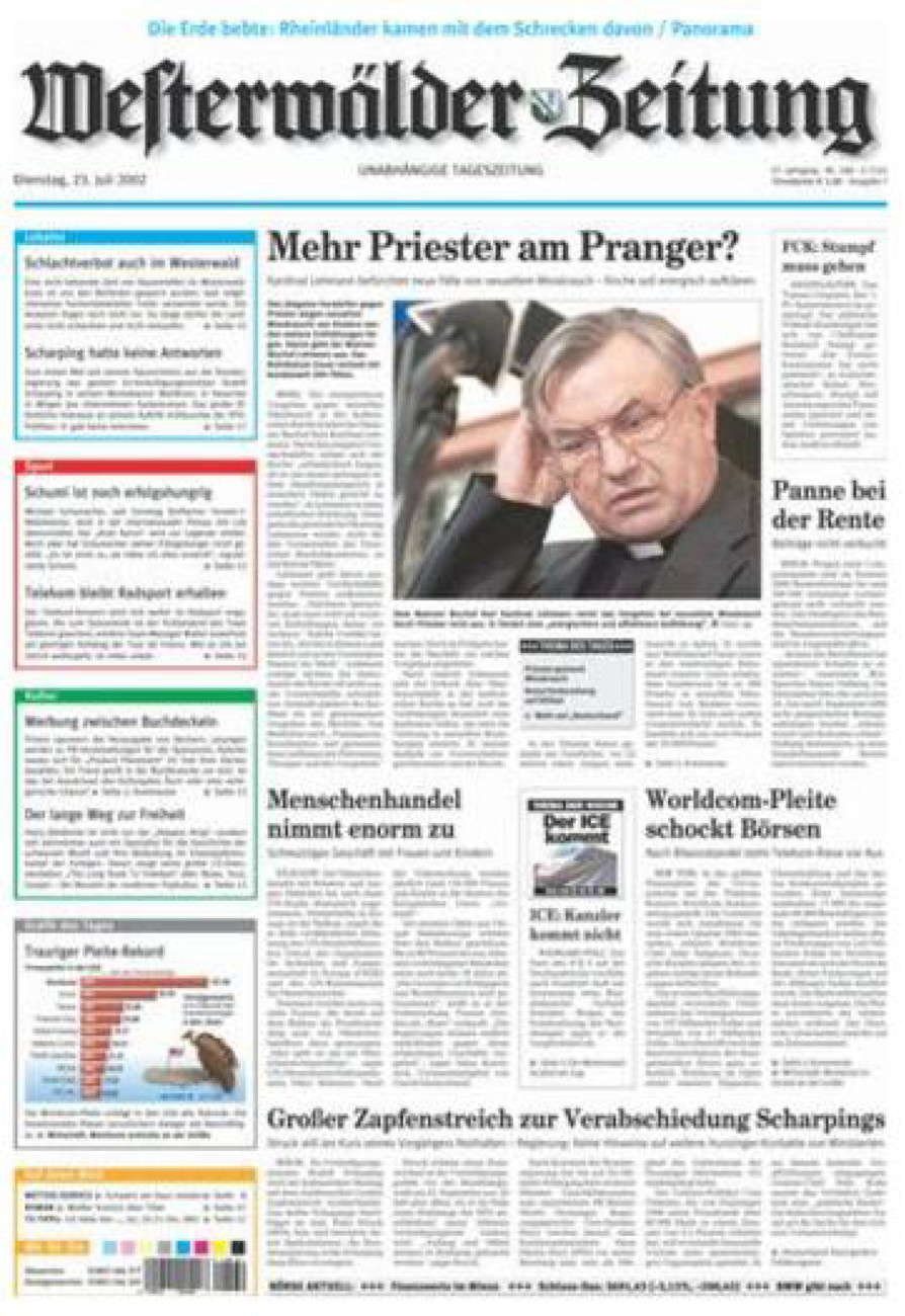 Westerwälder Zeitung vom Dienstag, 23.07.2002