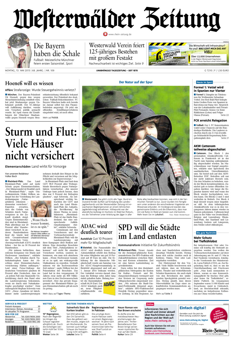 Westerwälder Zeitung vom Montag, 13.05.2013