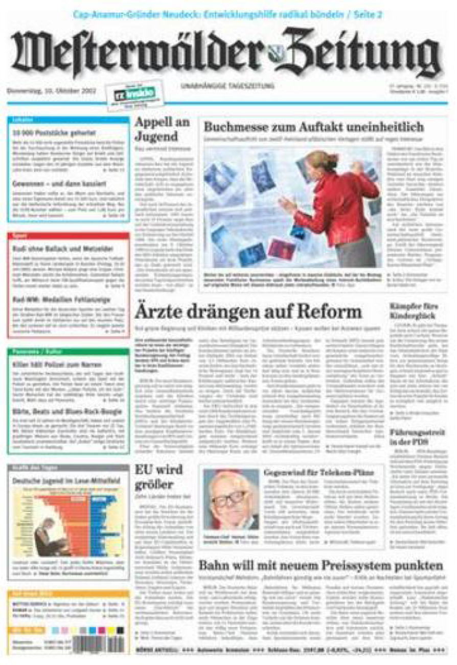 Westerwälder Zeitung vom Donnerstag, 10.10.2002