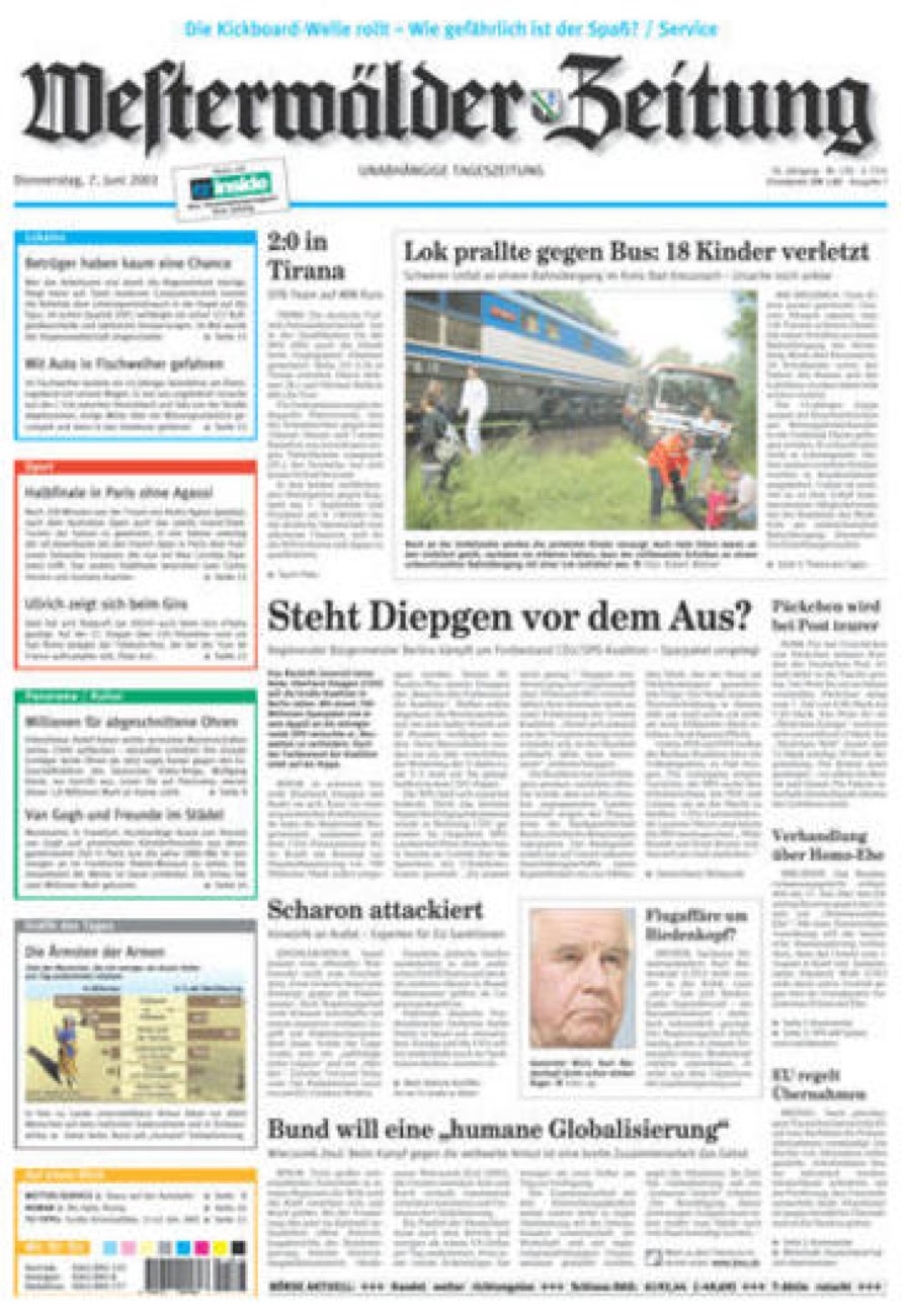 Westerwälder Zeitung vom Donnerstag, 07.06.2001