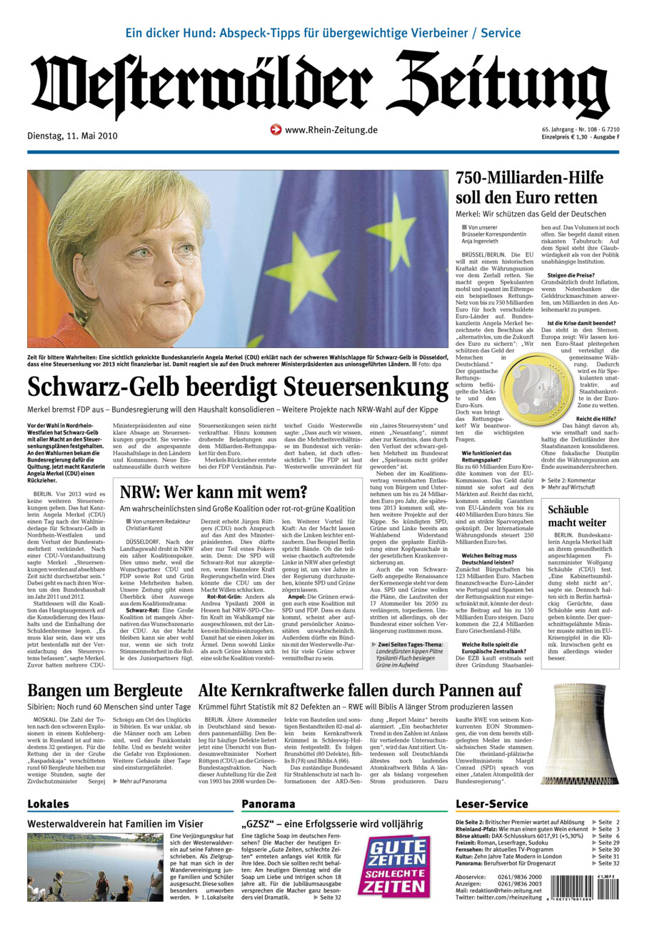 Westerwälder Zeitung vom Dienstag, 11.05.2010
