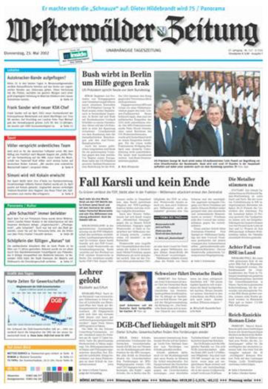 Westerwälder Zeitung vom Donnerstag, 23.05.2002