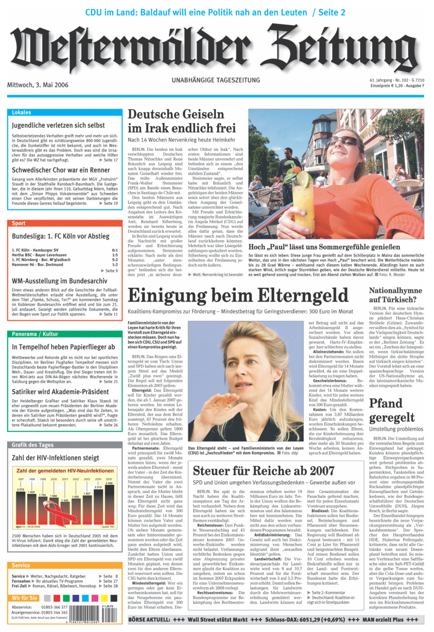Westerwälder Zeitung vom Mittwoch, 03.05.2006