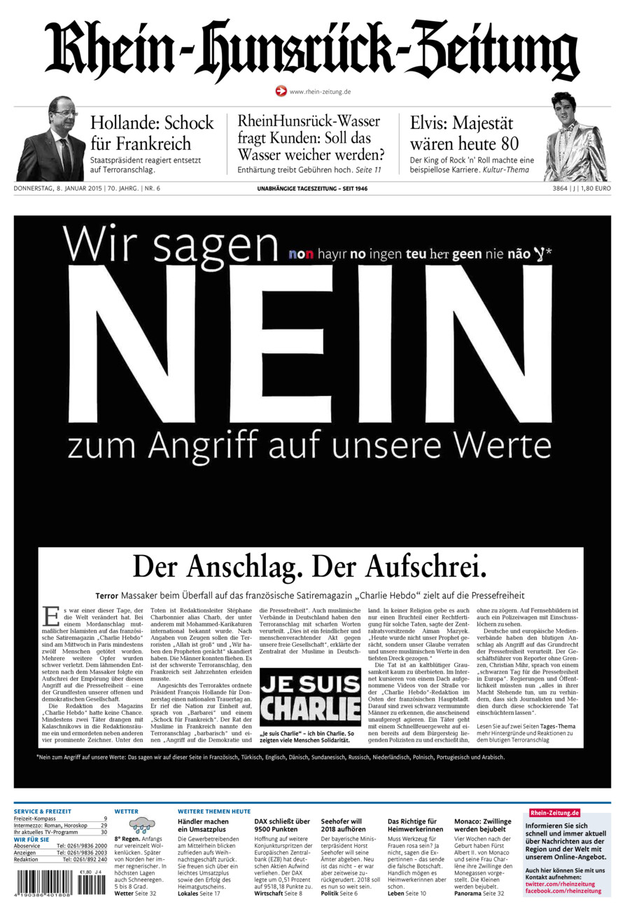 Rhein-Hunsrück-Zeitung vom Donnerstag, 08.01.2015