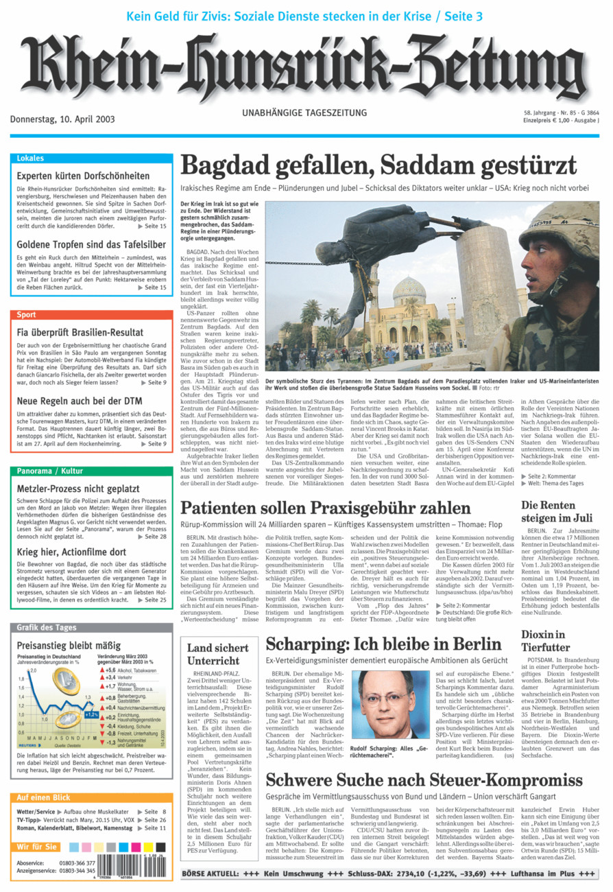 Rhein-Hunsrück-Zeitung vom Donnerstag, 10.04.2003
