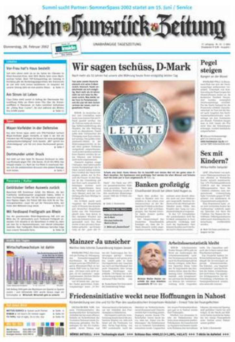 Rhein-Hunsrück-Zeitung vom Donnerstag, 28.02.2002