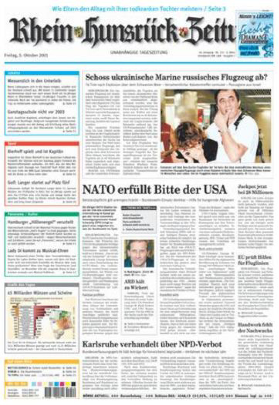 Rhein-Hunsrück-Zeitung vom Freitag, 05.10.2001