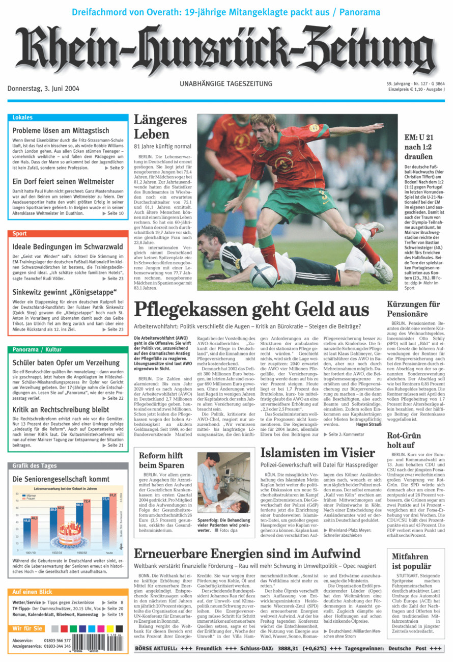 Rhein-Hunsrück-Zeitung vom Donnerstag, 03.06.2004