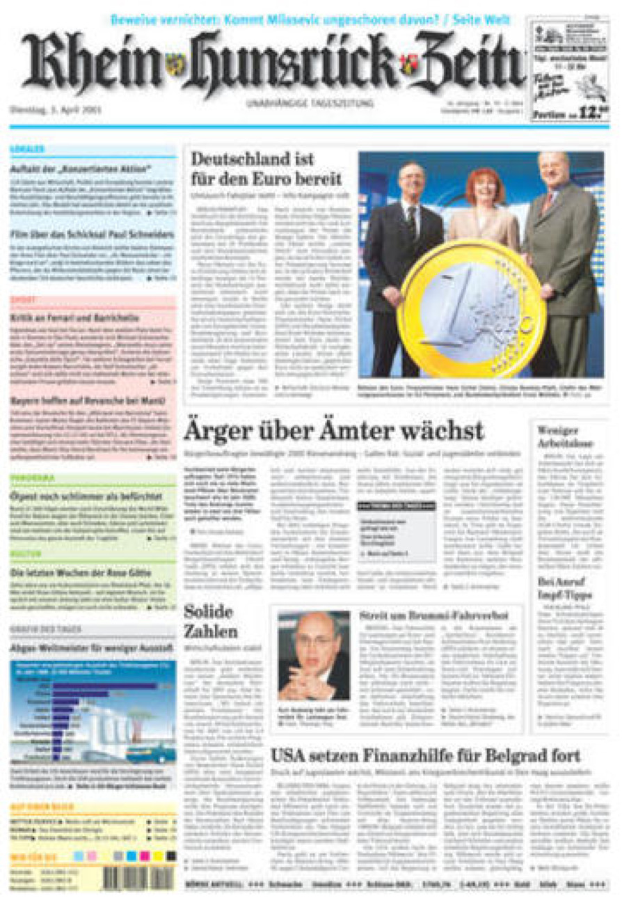 Rhein-Hunsrück-Zeitung vom Dienstag, 03.04.2001